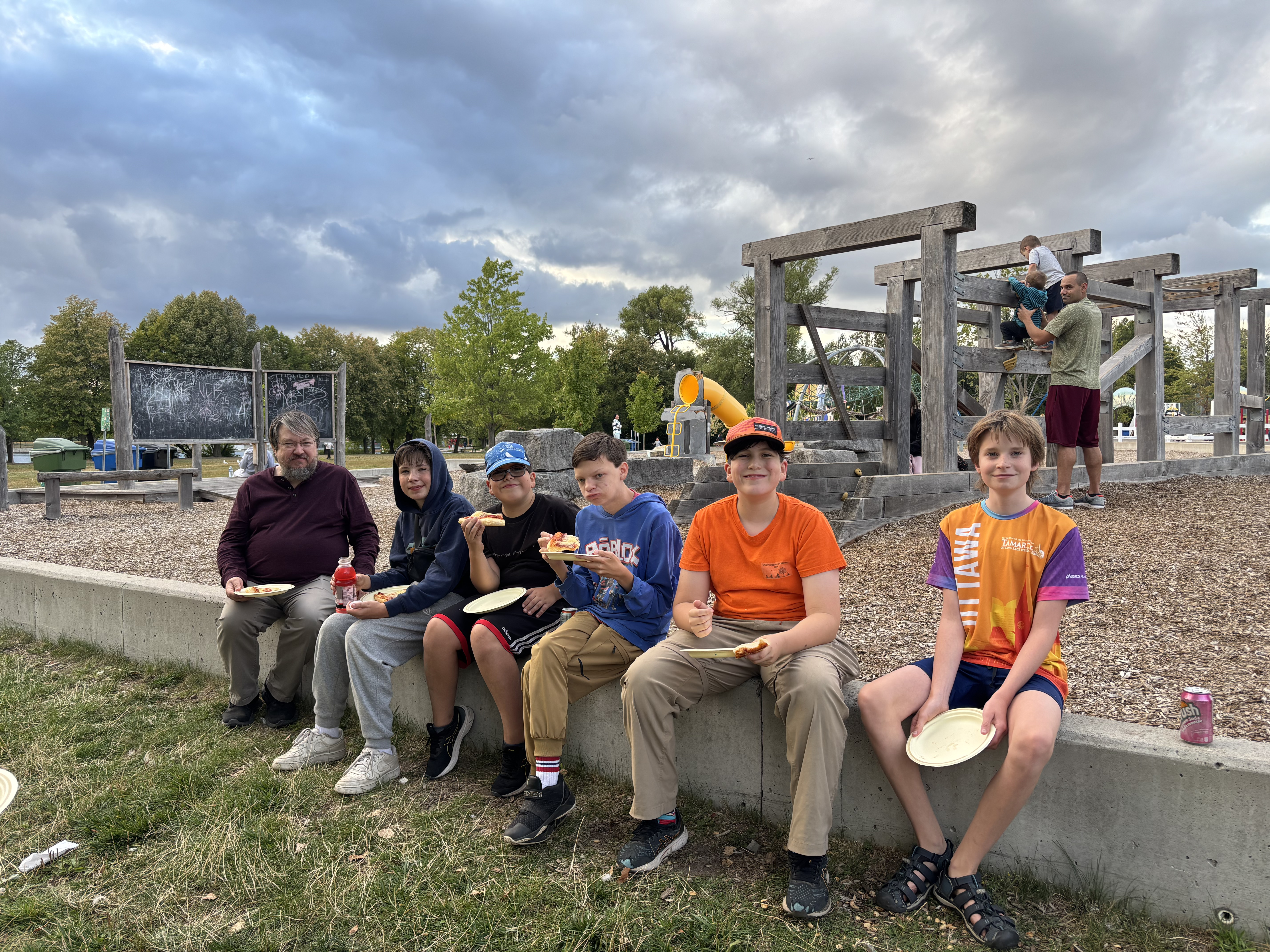 Pizza at Mooney's bay